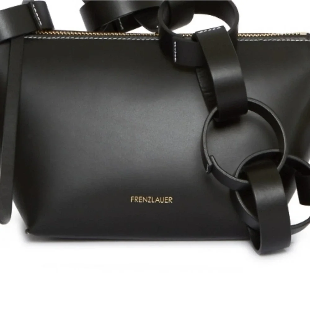 Frenzlauer Bowl Black Leather Shoulder Bag - Picture 5 of 10